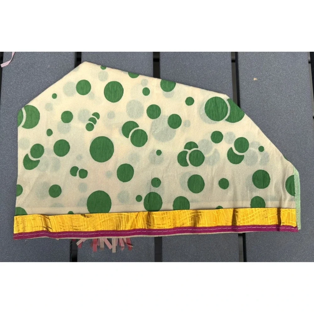 Vintage vibrant colorful crepe paper party hats 1930's unused deadstock USA